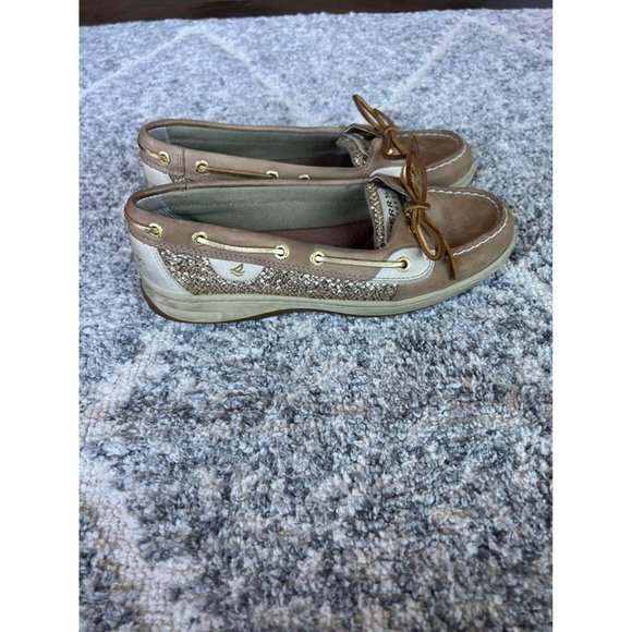 Gold Sperry Topsider Shoes - Womens size 8 - Picture 3 of 5